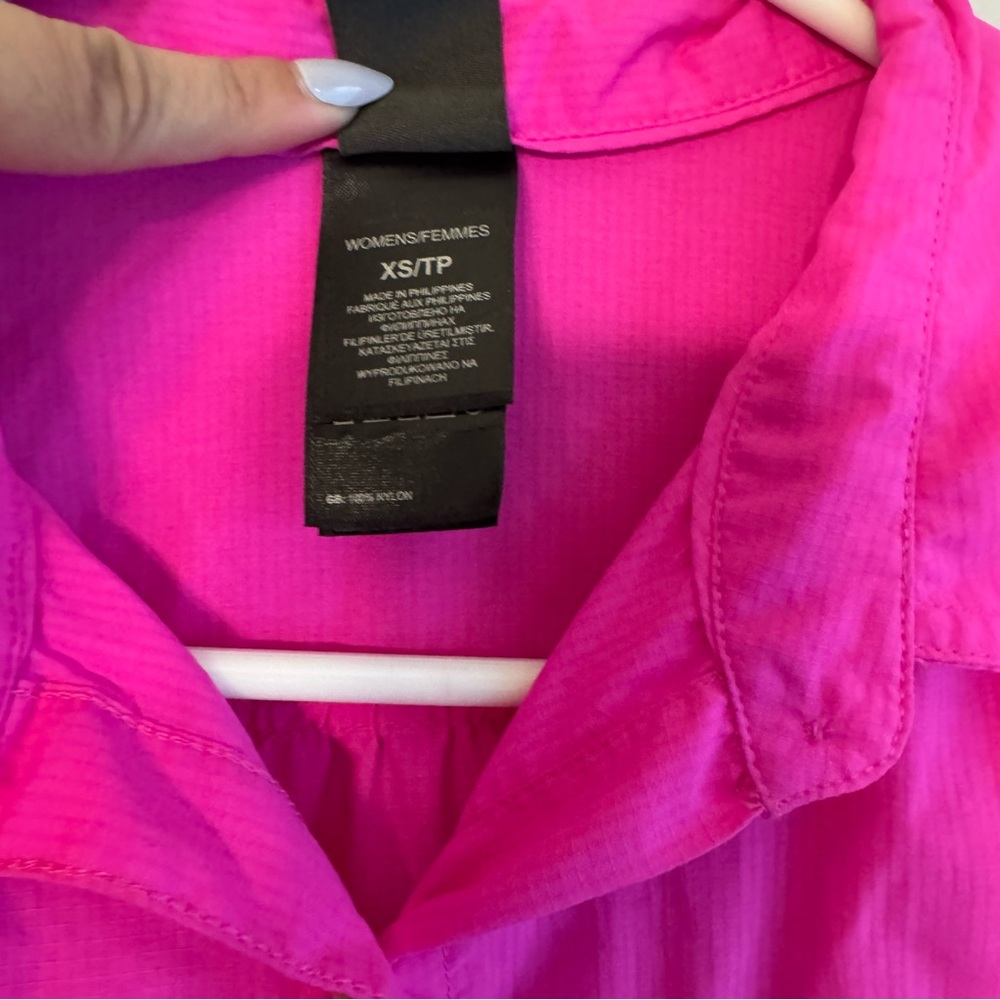 The North Face Cool Horizon Pink Button Down Long Sleeve Shirt - Picture 3 of 5